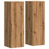 vidaXL Soportes para plantas 2 uds madera roble artisian 33x33x100 cm