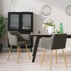 vidaXL Sillas de comedor 2 unidades terciopelo gris oscuro