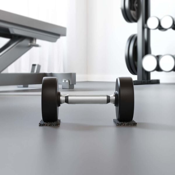 vidaXL Rodillo de Caucho Negro Goma