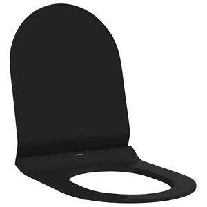 vidaXL Asiento de WC Ajustable Negro 50 x 36,5 x 5 cm Polipropileno
