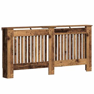 vidaXL Cubierta de Radiador Madera envejecida 172 x 19 x 81,5 cm
