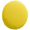 vidaXL Cojines para asiento 2 pcs Amarillo Claro Ø40 x 13 cm tela