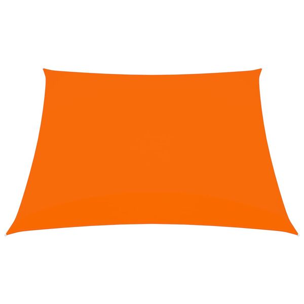 vidaXL Toldo de vela cuadrado tela Oxford naranja 3x3 m