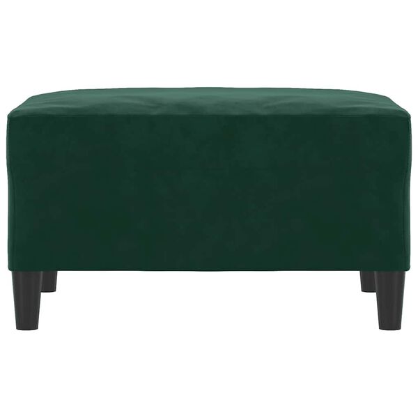 vidaXL Reposapi&eacute;s de terciopelo verde oscuro 70x55x41 cm