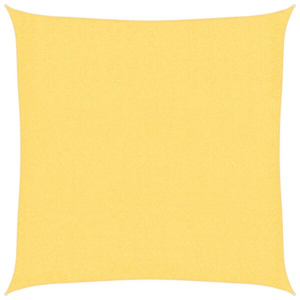 vidaXL Toldo de vela cuadrado HDPE 2x2 m beige