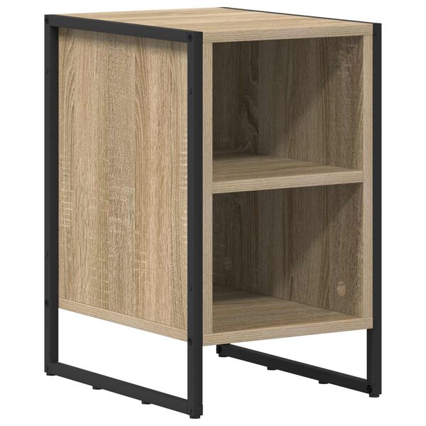 vidaXL Mesa de Noche Sonoma 39.5 x 30 x 50 cm Madera contrachapada