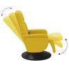 vidaXL Sill&oacute;n reclinable masaje con reposapi&eacute;s terciopelo amarillo
