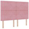 vidaXL Cama tipo Box Spring con cabecera Rosa 140 x 200 cm Terciopelo