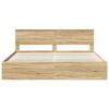 vidaXL Estructura de cama Sonoma 200 x 200 cm Madera de pino macizo