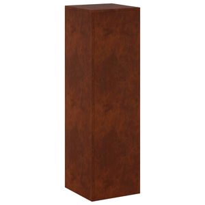 vidaXL Soporte de plantas Oxidado 30 x 30 x 100 cm Acero oxidado