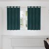 vidaXL Cortinas opacas 2 pcs Verde oscuro 140 x 140 cm Terciopelo