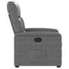 vidaXL Sill&oacute;n reclinable tela de microfibra gris oscuro