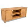 vidaXL Mueble para TV madera maciza de roble 120x35x48 cm