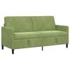vidaXL Sof&aacute; con almacenamiento Verde claro 172 x 78 x 87 cm Poli&eacute;ster