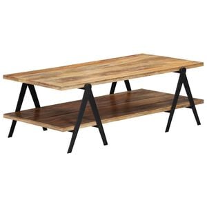 vidaXL Mesa de centro madera maciza de mango 115x60x40 cm