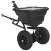 vidaXL Esparcidor Negro 53 x 108 x 74 cm PVC y Acero
