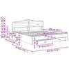 vidaXL Estructura de cama con cabecera Roble Sonoma 200 x 200 cm