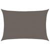 vidaXL Toldo de vela gris antracita HDPE 160 g/m&sup2; 5x6 m