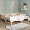 vidaXL Sof&aacute; cama extra&iacute;ble madera maciza de pino 2x(90x190) cm
