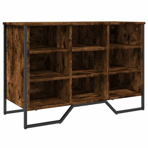vidaXL Zapatero de madera de ingenier&iacute;a roble ahumado 90x38x61,5 cm