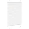 vidaXL Estor Plisado blanco 95x100 cm Tela Ancho 94,4 cm Poli&eacute;ster