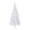 vidaXL &Aacute;rbol de Navidad artificial con 300 LED 210 cm PVC y Acero
