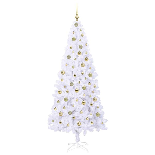 vidaXL &Aacute;rbol de Navidad artificial con 300 LED 210 cm PVC y Acero