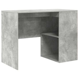 vidaXL Escritorio Gris Concreto Madera de ingenier&iacute;a 102 x 50 x 75 cm