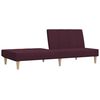 vidaXL Sof&aacute; cama de 2 plazas tela morado