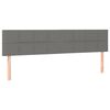 vidaXL Cabeceros tela gris oscuro 180x5x78/88 cm