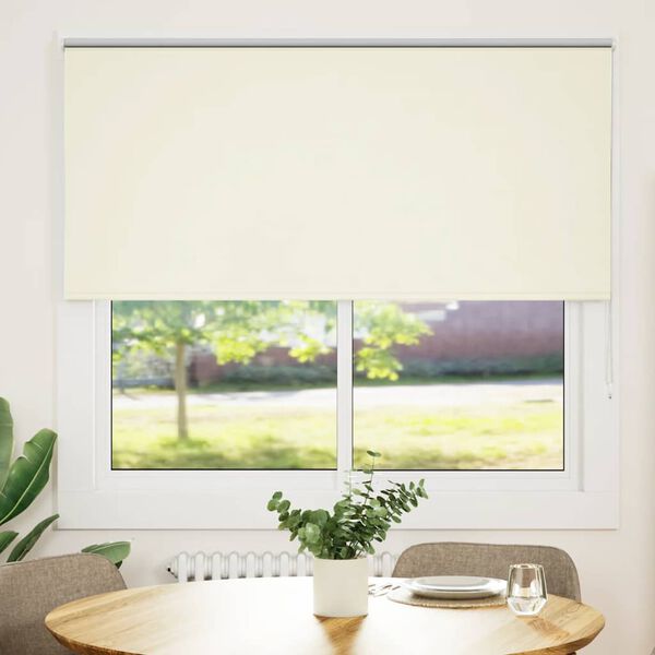 vidaXL Estor Enrollable Opaco Blanco Roto 160x130cm Tela Ancho 156,6cm