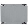 vidaXL Cama para perro Manual Gris Claro 80 x 55 x 18 cm Acero