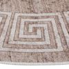 vidaXL Alfombra lavable beige 120 cm
