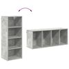 vidaXL Mueble colgante Gris Concreto 40 x 29,5 x 100 cm