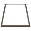 vidaXL Patas para mesa de comedor en forma de V (3 unidades, acero natural, 100 x 72-73,3 cm)