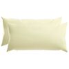 vidaXL Coj&iacute;n con almohada HEERLEN 2 uds. Crema Poli&eacute;ster