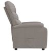 vidaXL Sill&oacute;n reclinable de tela gris taupe