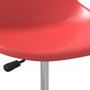 vidaXL Sillas de comedor giratorias 4 unidades PP rojo