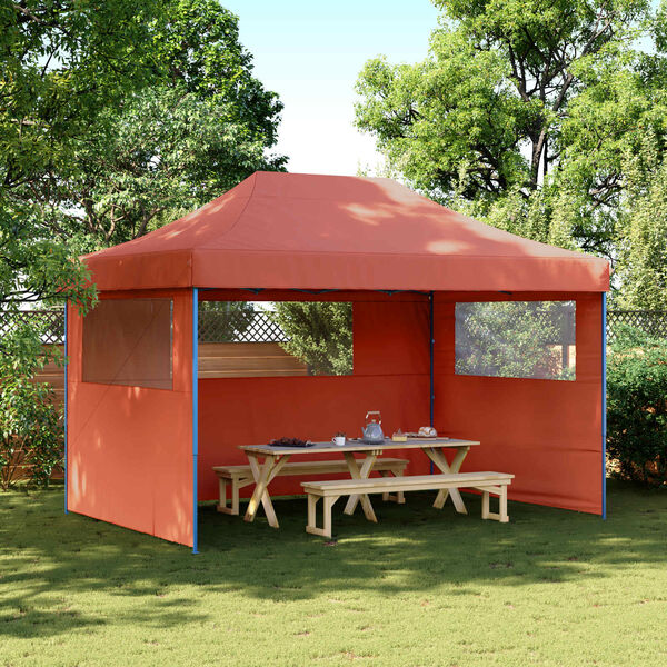 vidaXL Carpa de Fiesta Terracota 279 x 410 x 315 cm Tela Oxford