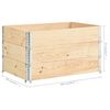vidaXL Collar de caja de palés 3 uds madera maciza de pino 50x100 cm
