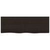 vidaXL Estante pared madera roble tratada marr&oacute;n oscuro 80x30x(2-6) cm