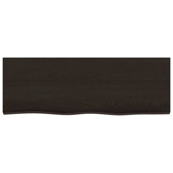 vidaXL Estante pared madera roble tratada marr&oacute;n oscuro 80x30x(2-6) cm