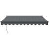 vidaXL Toldo retr&aacute;ctil autom&aacute;tico gris antracita 3,5x2,5 m