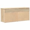 vidaXL Banco zapatero madera de ingeniería roble sonoma 102x30,5x45 cm