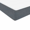 vidaXL Cama box spring con colchón terciopelo gris oscuro 140x210 cm