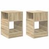 vidaXL Mesa Auxiliar 2 uds. Roble Sonoma 30,5 x 30 x 45 cm