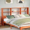 vidaXL Cabecero de cama almacenaje madera maciza pino marr&oacute;n 180 cm