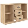 vidaXL Aparador madera contrachapada roble Sonoma 104,5x35,5x67,5 cm