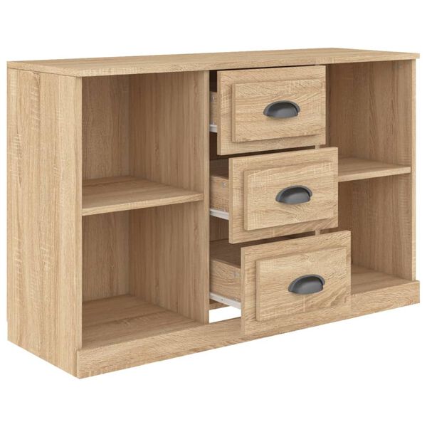 vidaXL Aparador madera contrachapada roble Sonoma 104,5x35,5x67,5 cm