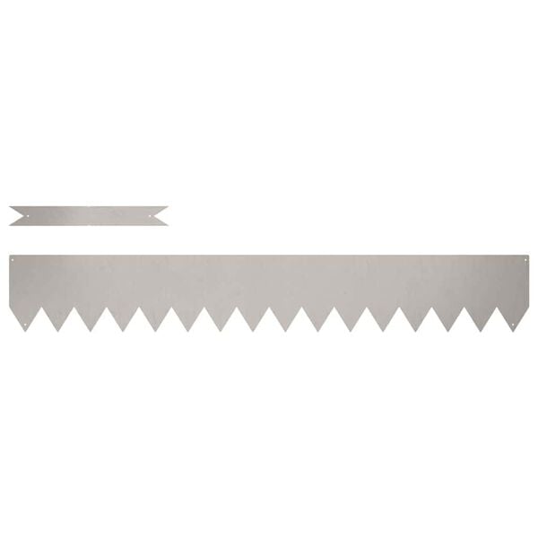 vidaXL Borde de C&eacute;sped 10 pcs Marr&oacute;n 100 x 0.05 x 20 cm